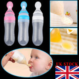 Lovely Safety Infant Baby Silicone Feeding With Spoon