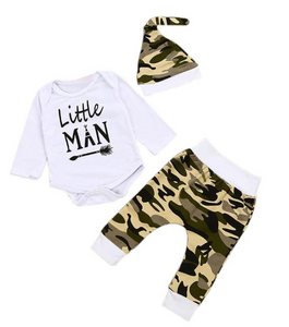 "Little Man " 3-Piece Camouflage outfit