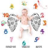 Newborn Baby Milestone Blankets DIY Photography