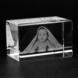 Personalized Custom 3D Holographic Photo Etched Engraved Inside The Crystal with Your Own Picture