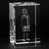 Personalized Custom 3D Holographic Photo Etched Engraved Inside The Crystal with Your Own Picture