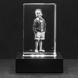 Personalized Custom 3D Holographic Photo Etched Engraved Inside The Crystal with Your Own Picture