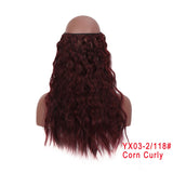 24 Inches Invisible Wire No Clips Hair Extension