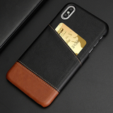 Luxury Slim Leather Credit Card Wallet Case For iPhone