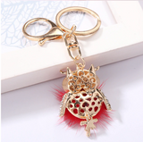 Keychain Animal Series with Rhinestone Crystal charme           .