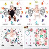 Newborn Baby Milestone Blankets DIY Photography