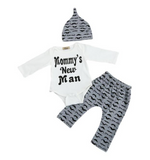 Mommy's new man 3 pcs outfit